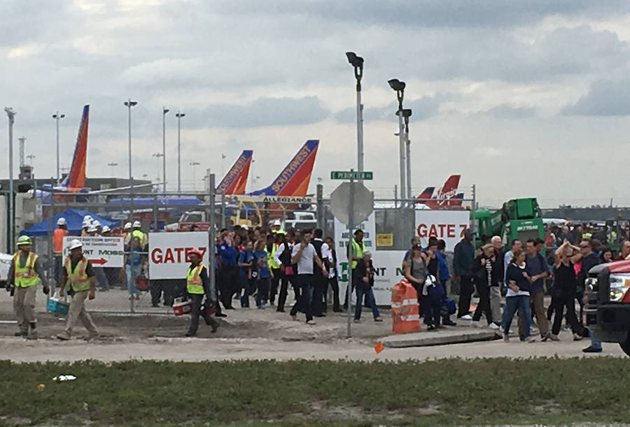 En imágenes: así han sido los tiroteos en el aeropuerto Fort Lauderdale de Florida