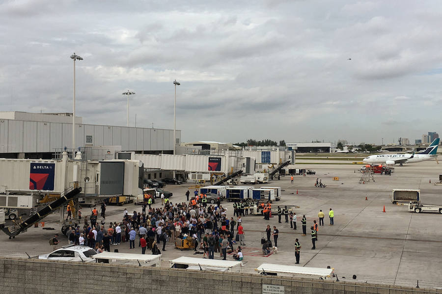 En imágenes: así han sido los tiroteos en el aeropuerto Fort Lauderdale de Florida