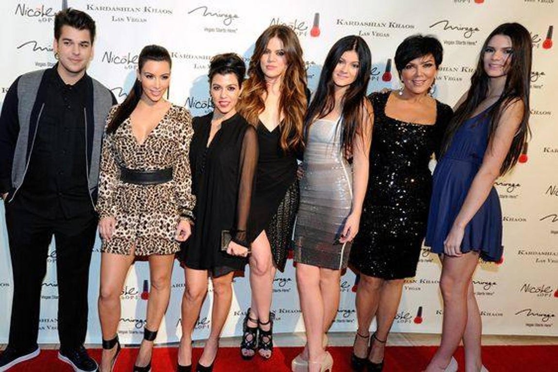 Kourtney, Kim, Khloe, Robert, Kylie y Kendall Kardashian. 