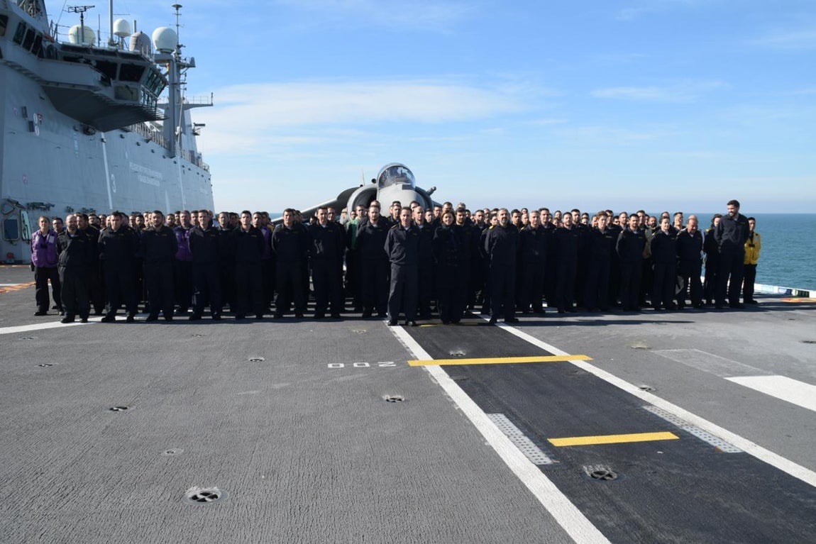 María Dolores de Cospedal visita el Buque de Proyección Estratégica &#039;Juan Carlos I