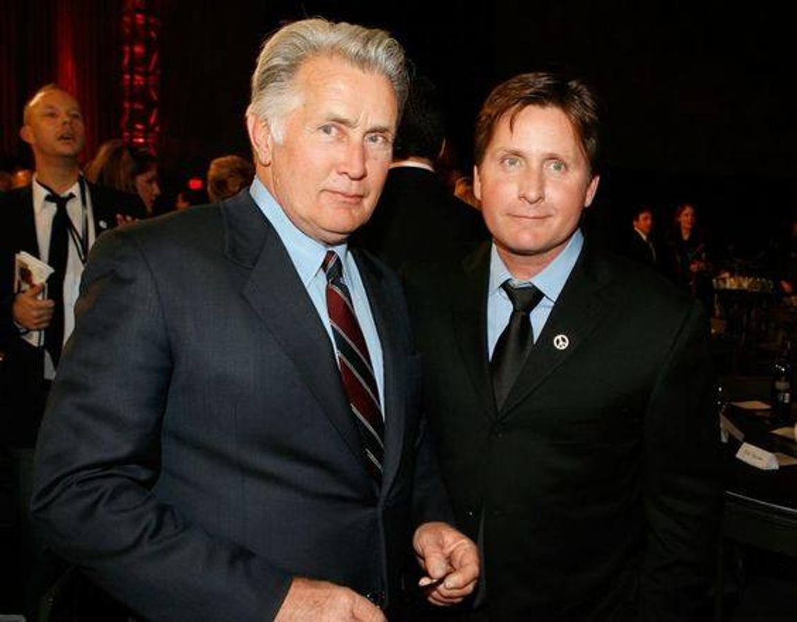 Martin Sheen y su hijo Emilio-Estevez. 