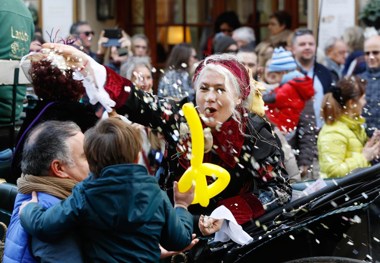 La cabalgata de las Reinas Magas de Valencia. 