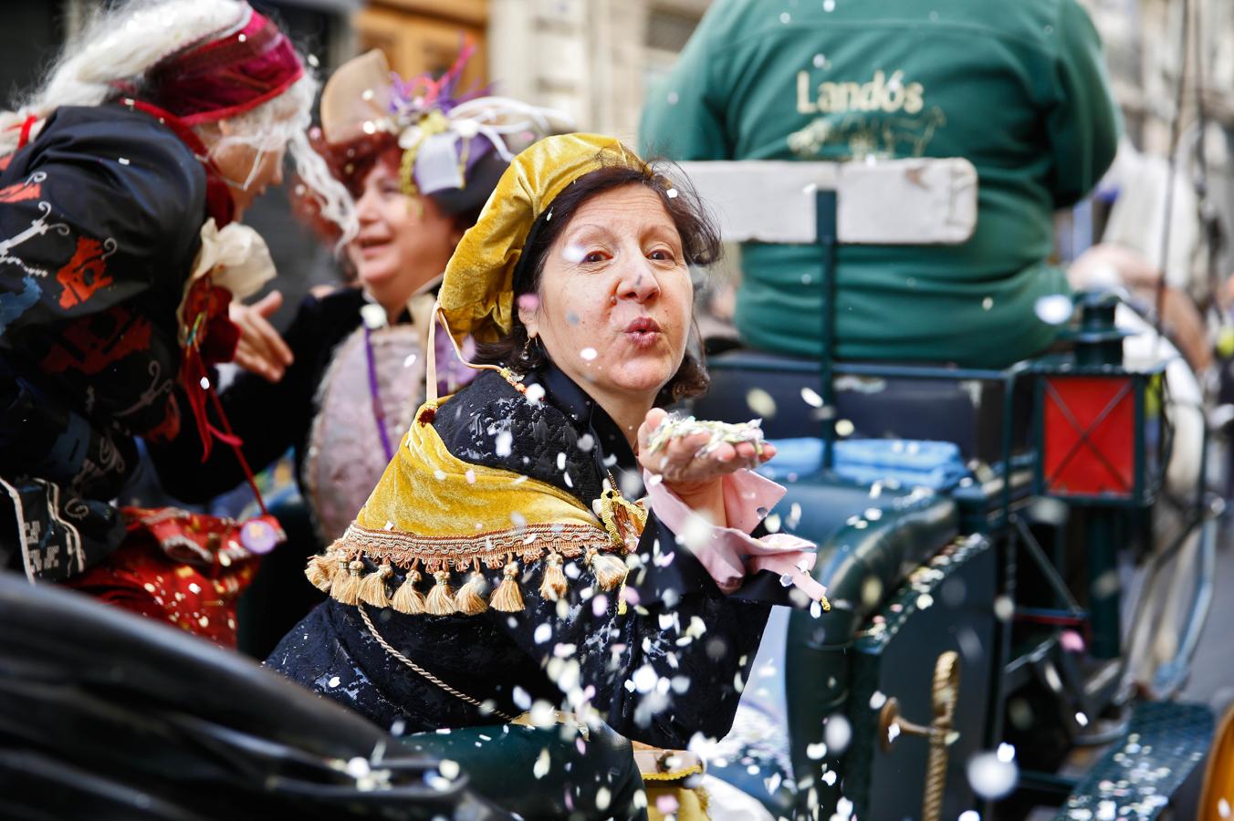 La cabalgata de las Reinas Magas de Valencia. 