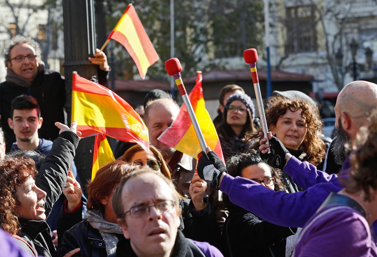 La cabalgata de las Reinas Magas de Valencia. 