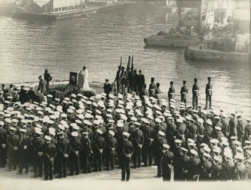 Funeral a bordo del USS Guam tras la tragedia en el puerto de Barcelona