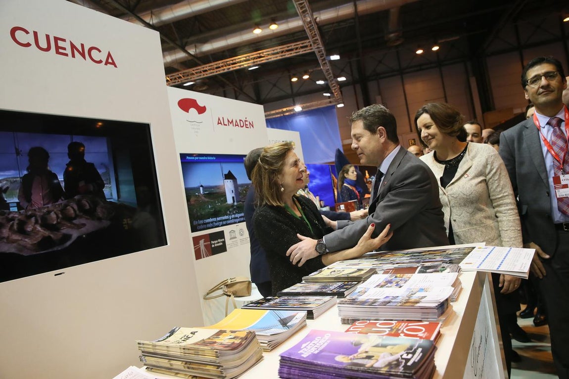 La inauguración del stand de Castilla-La Mancha en Fitur, en imágenes