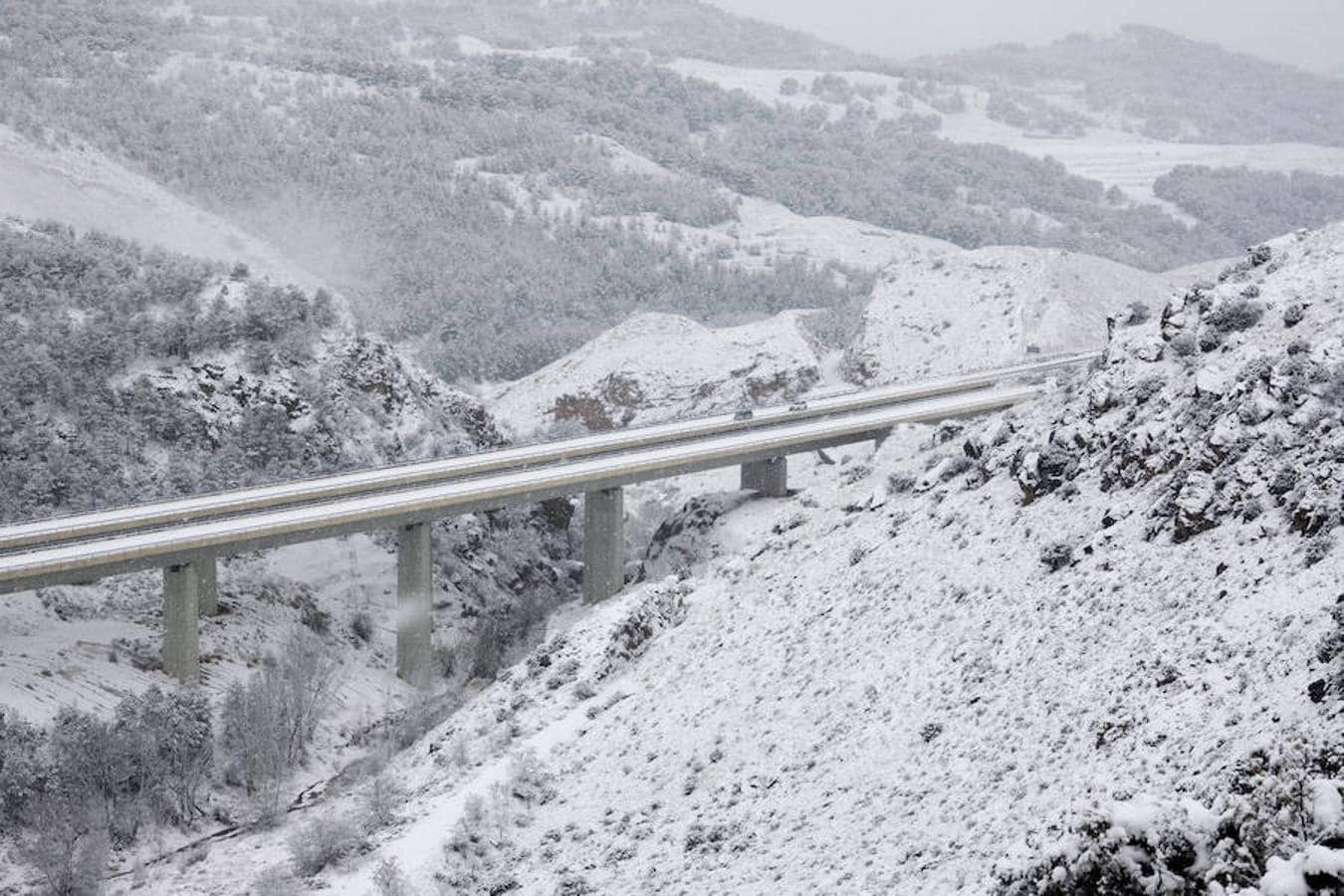 La alerta de Fomento para la carretera este viernes se enfoca ahora en la A-23 y la N-232, que une Castellón y Teruel