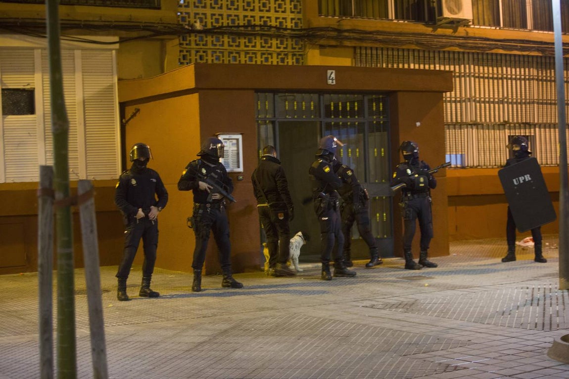 Golpe policial contra el tráfico de drogas en Guillén Moreno