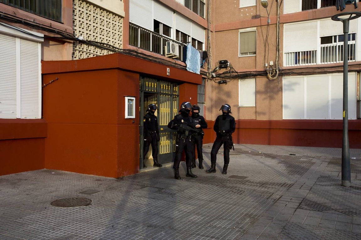 Golpe policial contra el tráfico de drogas en Guillén Moreno