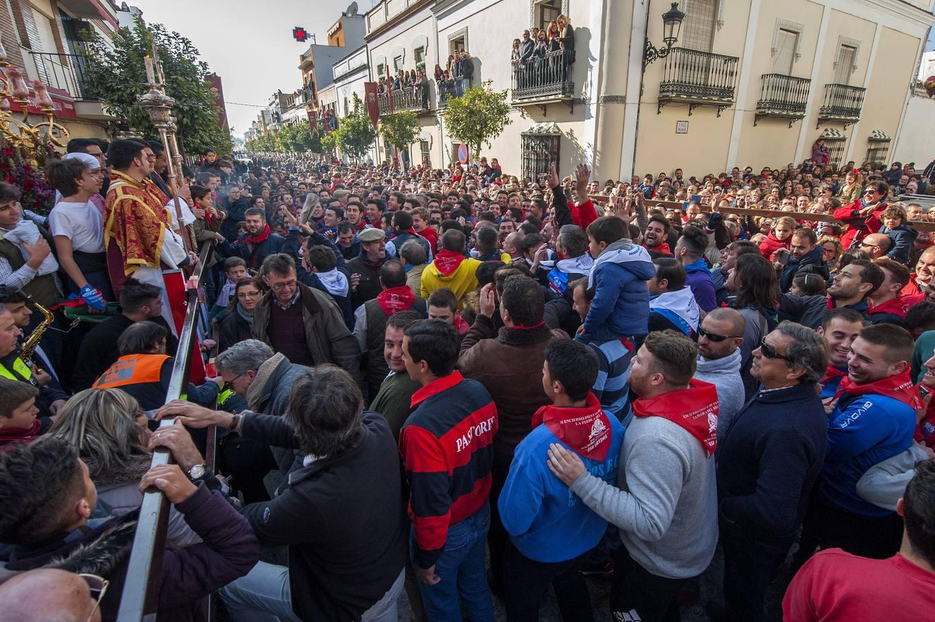 Chupinazo en La Puebla del Río en honor de San Sebastián