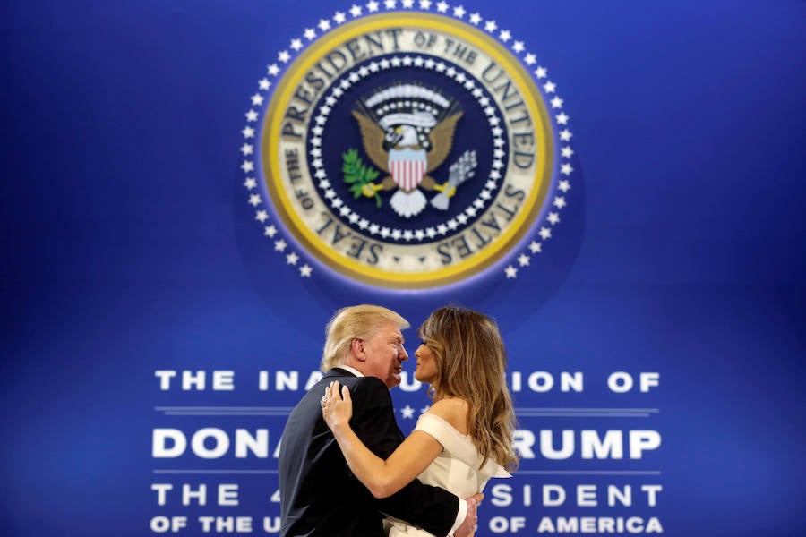 Estos bailes son los últimos eventos que cierran la toma de posesión de Trump que, desde este viernes, ya es el habitante de la Casa Blanca.. 