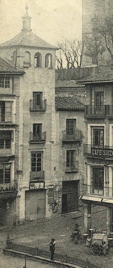 Edificio donde se abrió la Casa de Socorro, en 1930, tomado de una postal de 1906. 