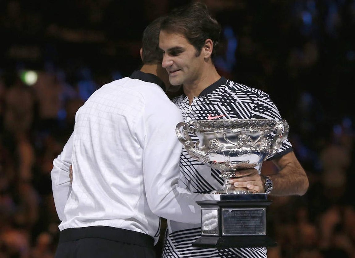 Así ha celebrado Federer su título en el Open de Australia