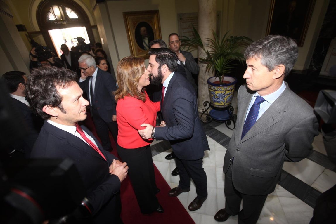 Fotos: Incidentes en Cádiz al inicio de la visita