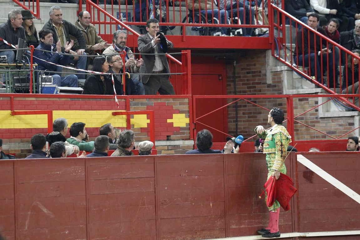 Brindis de Fandiño al padre de Víctor Barrio. 