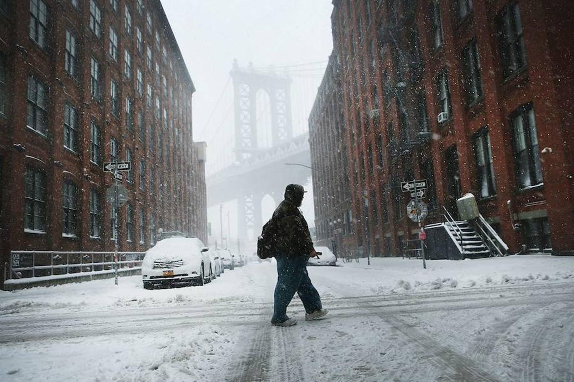 Vista de los alrededores del puente de Manhattan desde Brooklyn. AFP