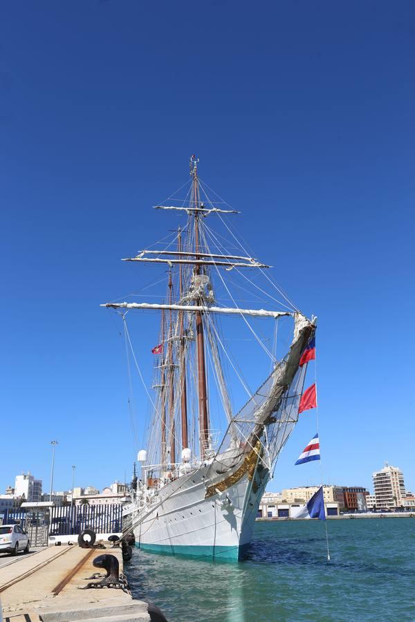 El &#039;Juan Sebastián de Elcano&#039;, listo para salir del muelle de Cádiz este domingo