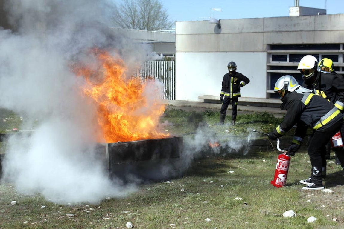 Imágenes del curso de los bomberos de Toledo