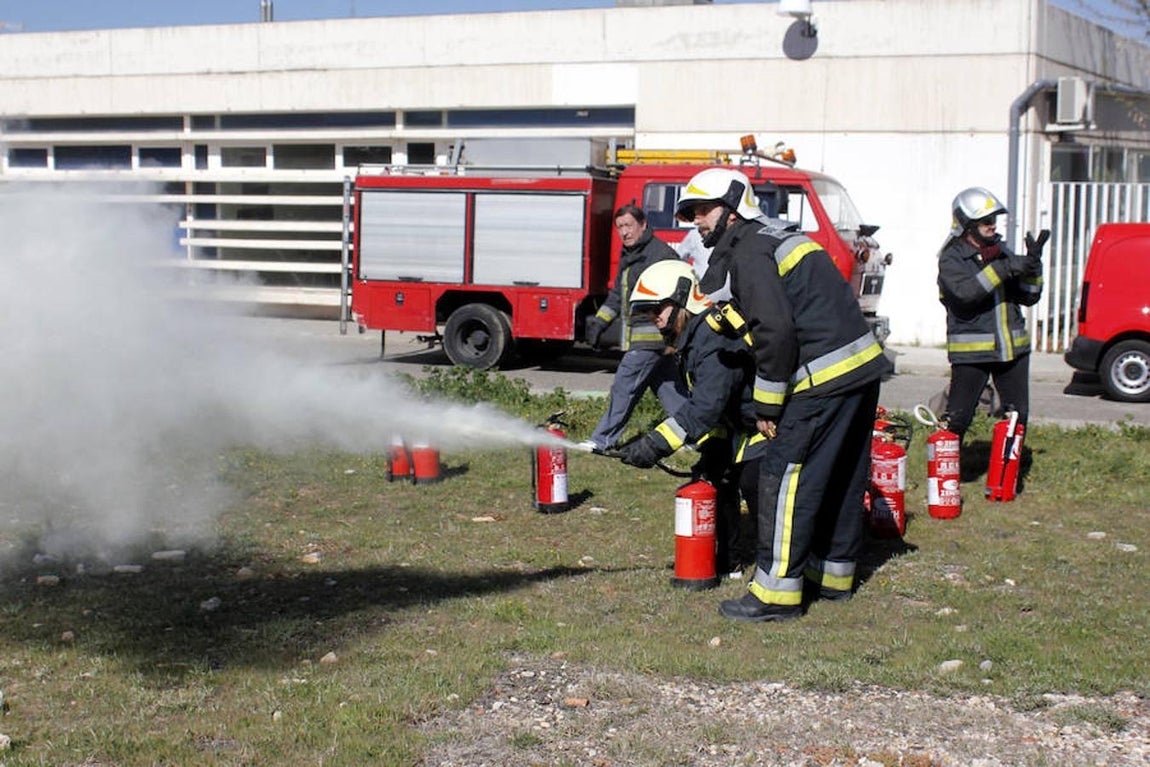 Imágenes del curso de los bomberos de Toledo
