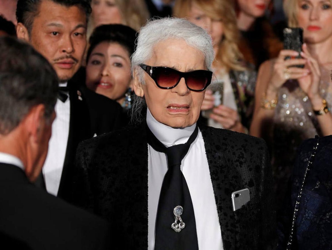 El diseñador Karl Lagerdfeld. 