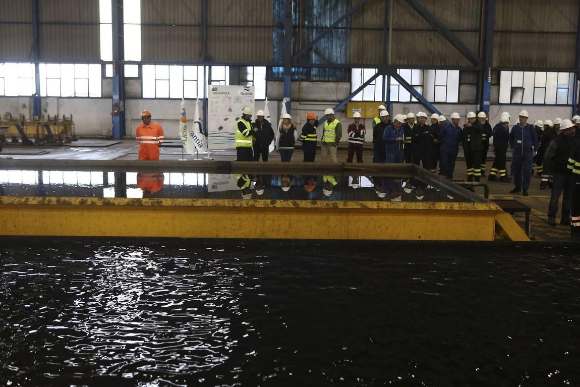 Corte de chapa en Navantia Puerto Real de la subestación &#039;East Anglia One&#039;