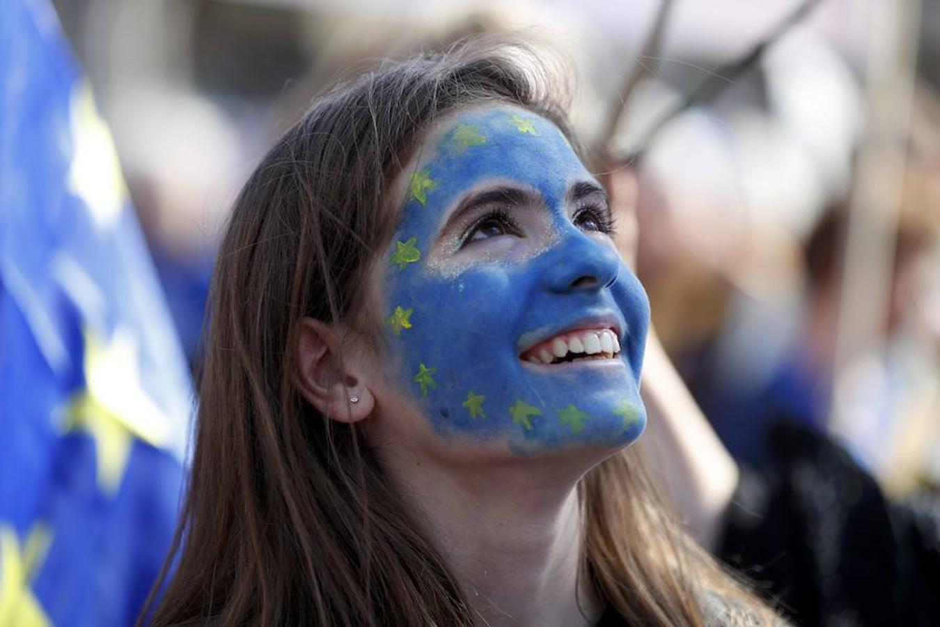 Los británicos salen a las calles para protestar contra el Brexit en el 60 aniversario de la UE
