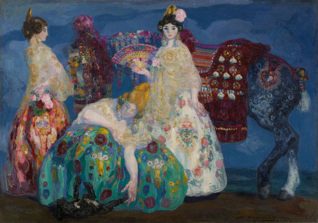 «Muchachas de Burriana», de Hermenegildo Anglada-Camarasa. Óleo sobre lienzo, 1910-1911