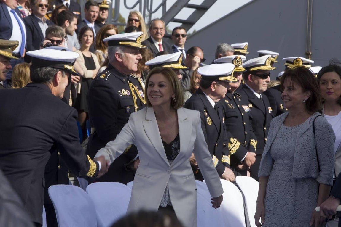 FOTOS: La ministra Cospedal preside la botadura del BAM Audaz