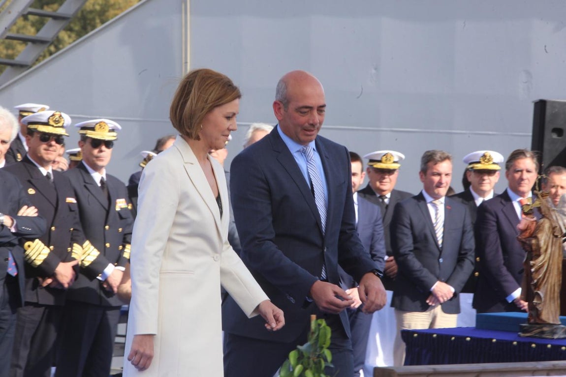 FOTOS: La ministra Cospedal preside la botadura del BAM Audaz