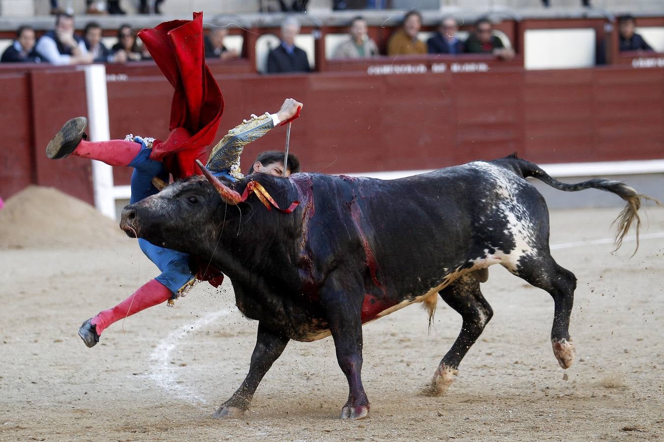 Imágenes de la espantosa cogida a García Navarrete en Las Ventas