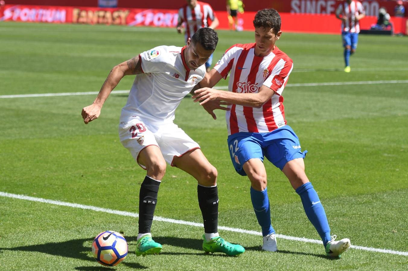 El Sevilla no logra pasar del empate contra el Sporting de Gijón