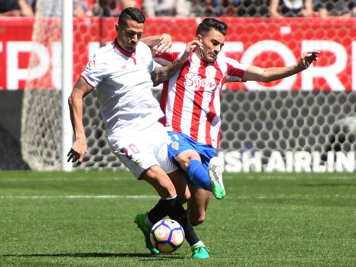 El Sevilla no logra pasar del empate contra el Sporting de Gijón