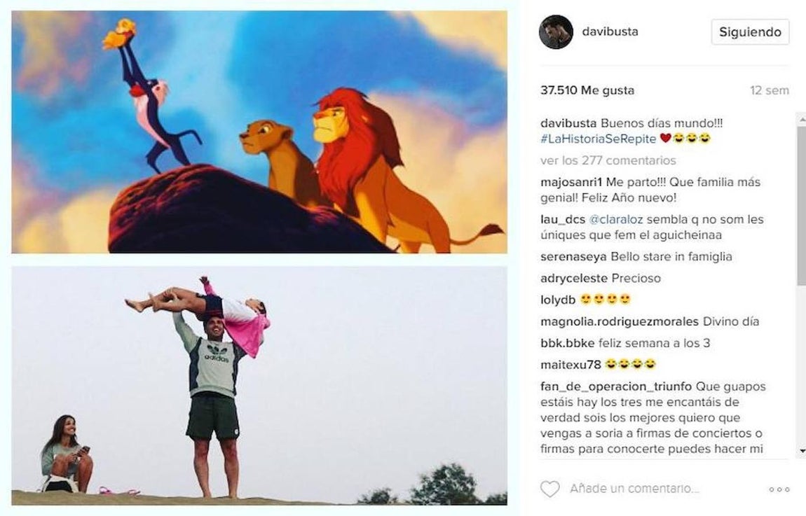 Por su parte, el cantante también quiso alardear de sus vacaciones en familia a través de su perfil de Instagram. 