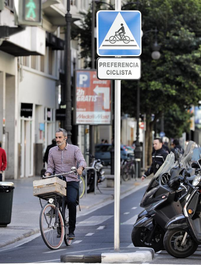 Carril bici de Valencia. 