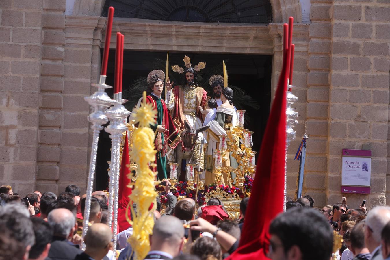 Semana Santa de Cádiz 2017. Cofradía de la Borriquita