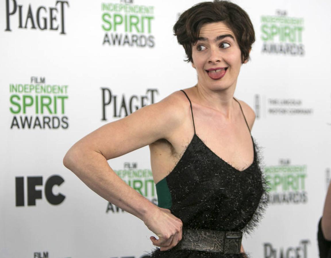 Gaby Hoffmann, actriz. La intérprete no tuvo ningún reparo en publicar fotos, salir a la calle e, incluso, mostrarse en la alfombra roja con las axilas peludas