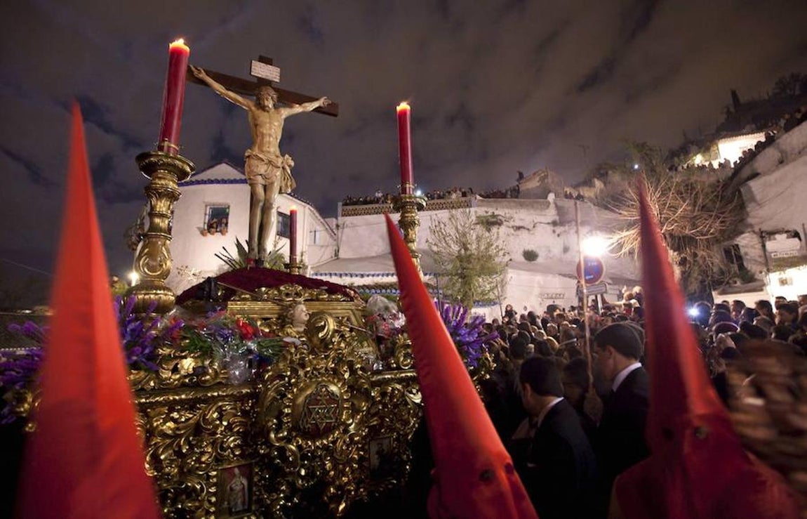 Procesión del Cristo de los Gitanos en Granada. Año 2012. 