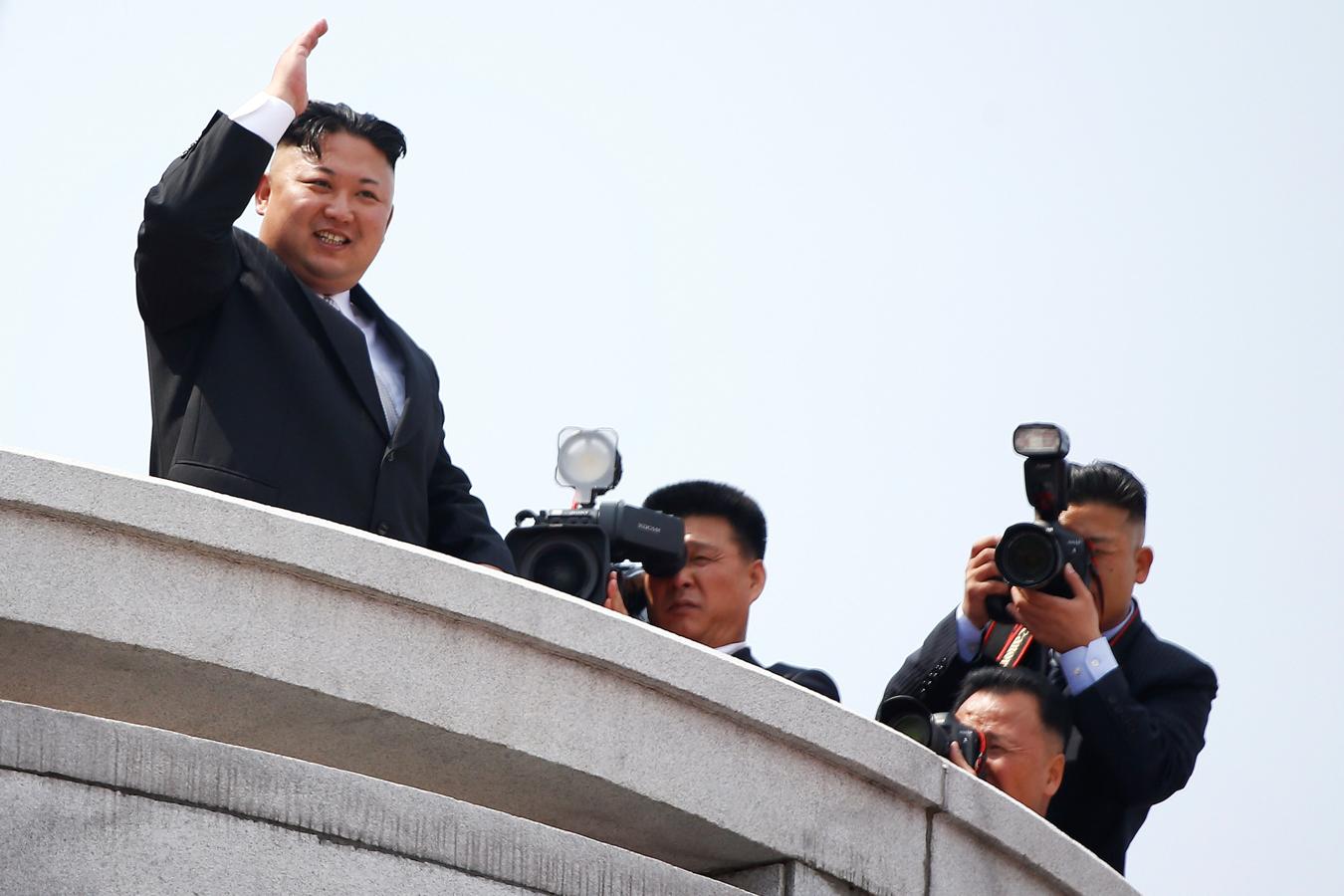 Celebraciones en Corea del Norte por el Día del Sol. 