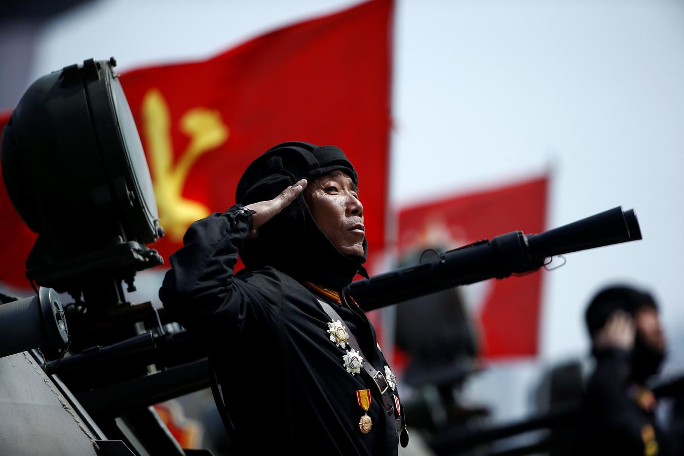 Celebraciones en Corea del Norte por el Día del Sol. 