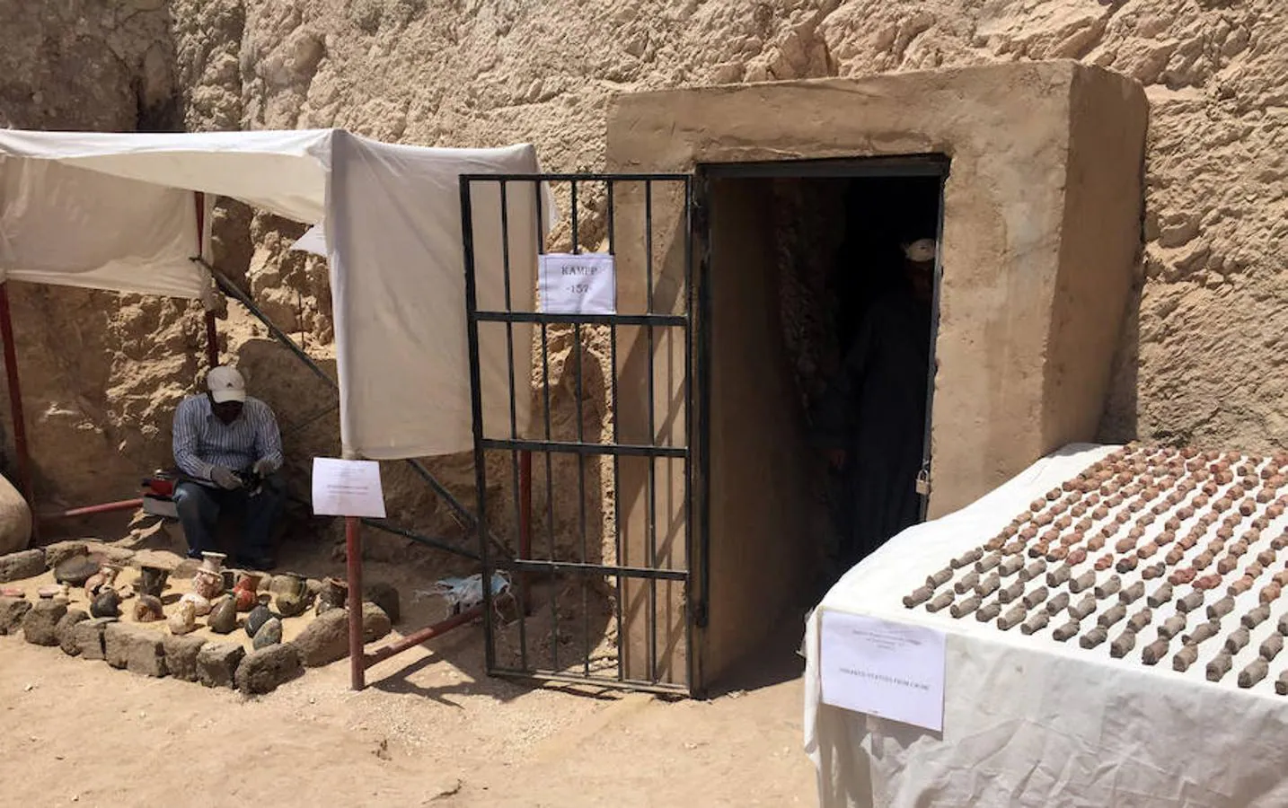 El mausoleo fue hallado en la zona de Dra Abu al Naga, ubicada en la orilla occidental del río Nilo