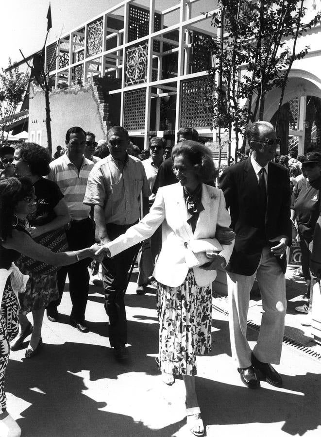 Visita de personalidades a la Expo &#039;92 de Sevilla, en imágenes