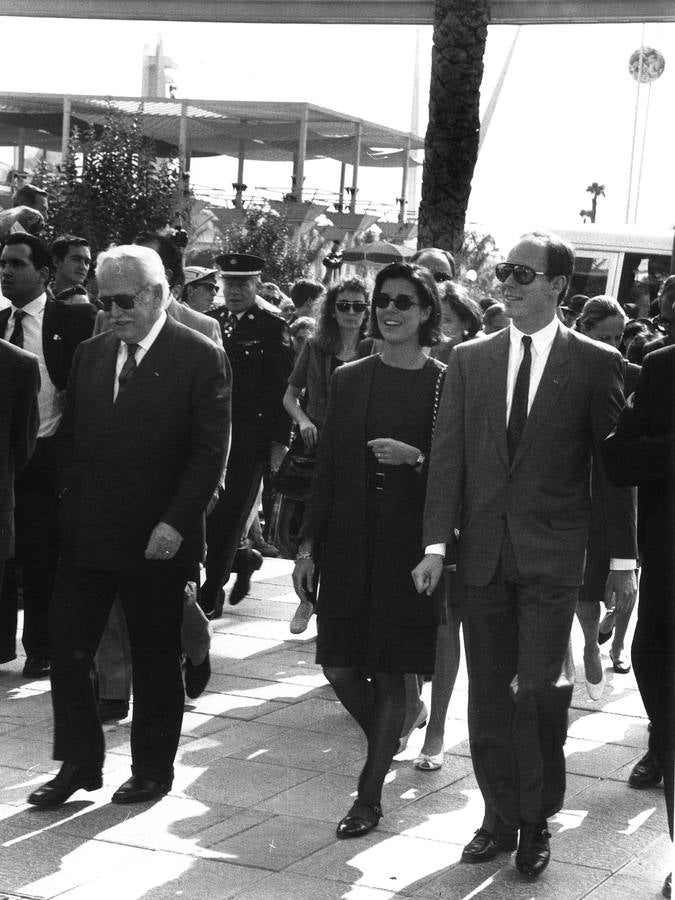 Visita de personalidades a la Expo &#039;92 de Sevilla, en imágenes