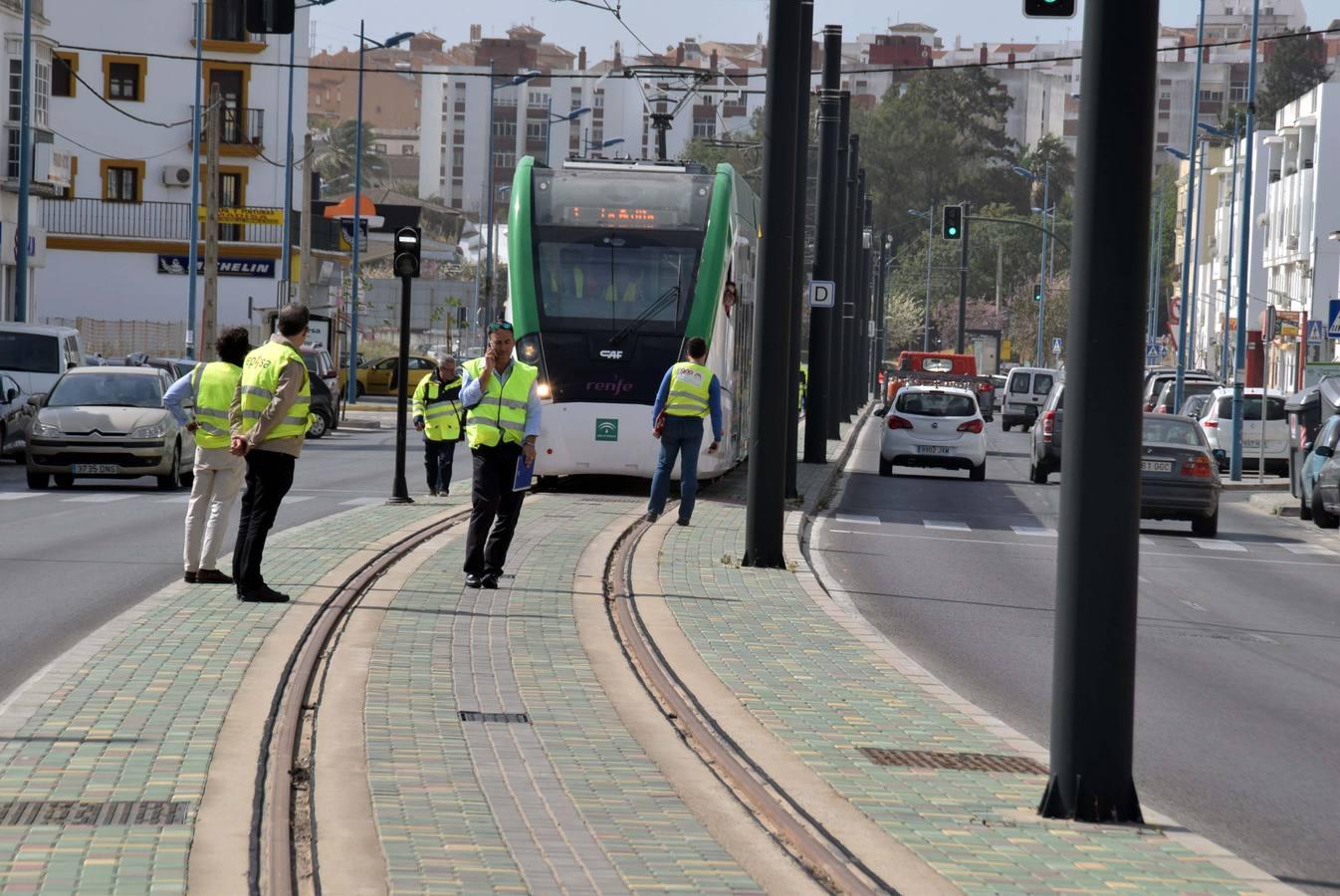 Comienzan las pruebas dinámicas del tranvía por Chiclana