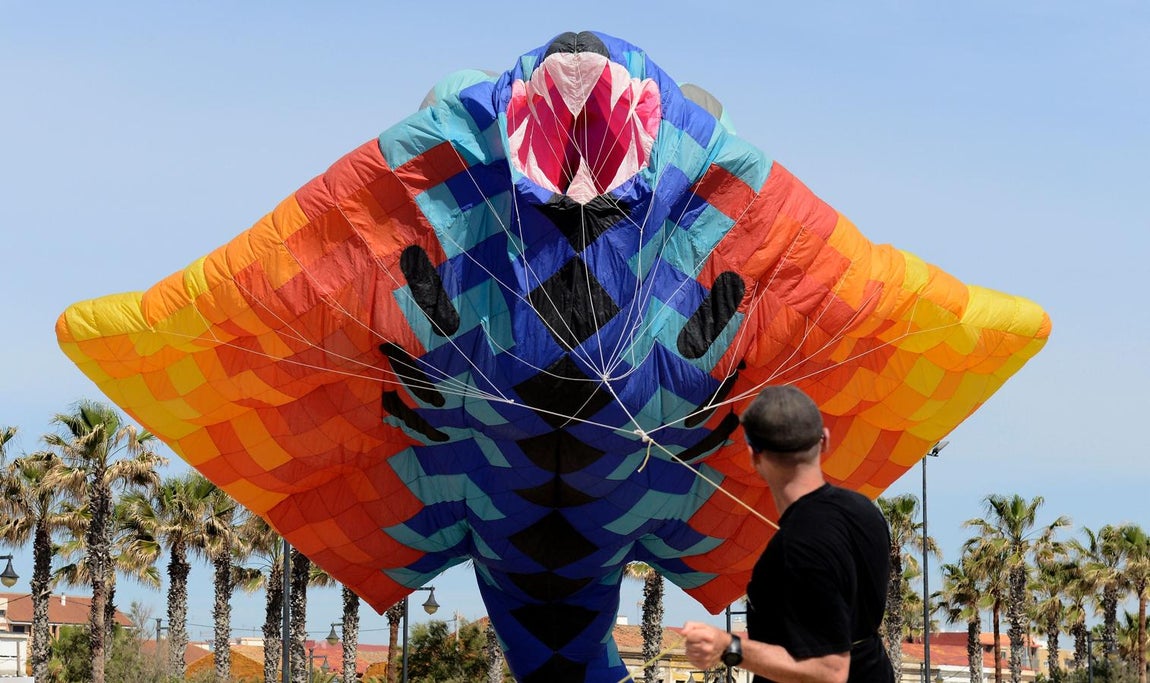 El Festival Internacional del Viento en la Malvarrosa. 