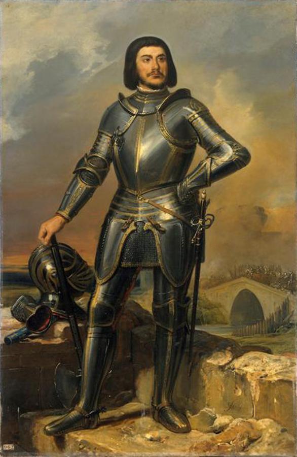 El sanguinario Gilles de Rais. «Gilles de Rais afirmó años después que un estigma maligno escapó de su alma al ver por primera vez a La Doncella de Orleans (Juana de Arco). Tras la muerte de ésta, aquel estigma no sólo volvería a su corazón, sino que se extendería por todo su cuerpo hasta convertirle en el monstruo por el que todavía hoy se le recuerda», escribe Manuel Jesús Palma Roldán de este noble francés condenado a morir ahorcado y quemado vivo por el aseisnato de más de 140 niños