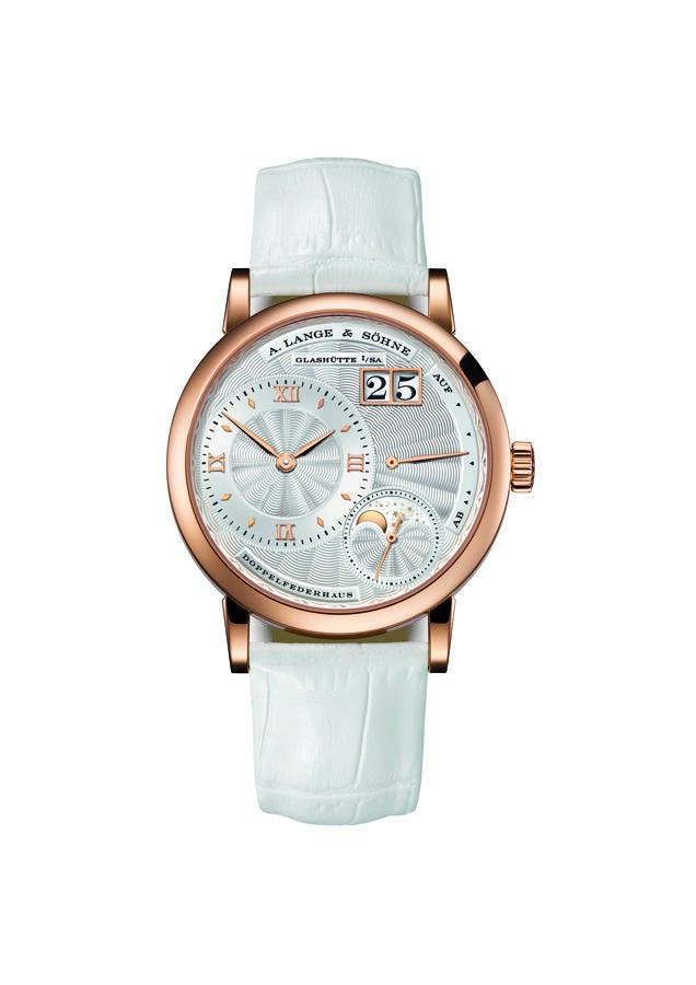 Para madres exquisitas. Un reloj es siempre una garantía de éxito, pero si además buscas que este sea de calidad, sofisticado y exclusivo, el modelo Little Lange 1 Moon Phase Saxonia Mother of Pearl de la firma A. Lange&amp;Söhne es acierto seguro (Precio: 39.147 euros)