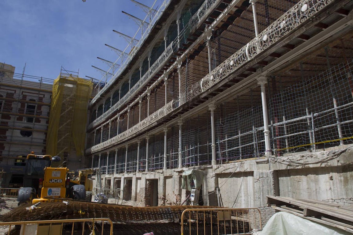 Así avanza la reforma del frontón Beti-Jai