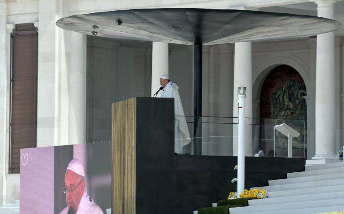 El Papa Francisco durante su visita a Fátima, en Portugal.. 