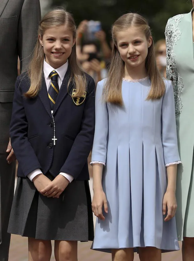 La Infanta Sofía y la Princesa Leonor