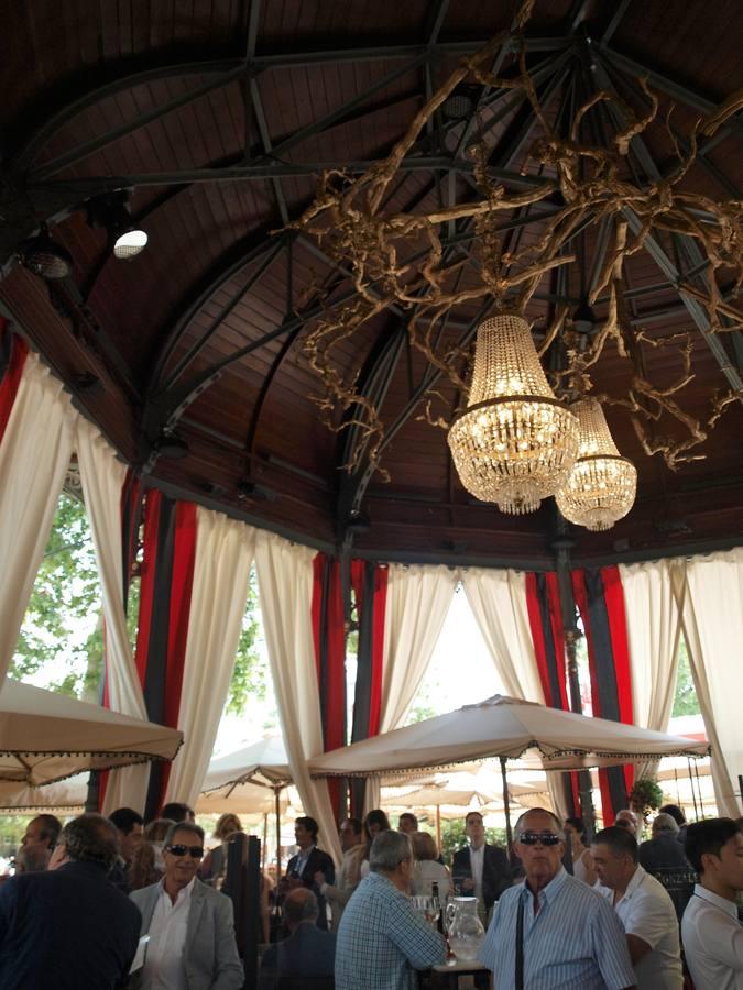 El interior de la caseta de González-Byass